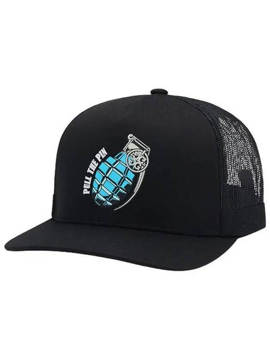 Golf Hat Pull The Pin Grenade Trucker Snapback G4AS22H25 ONYX - G/FORE - BALAAN 1