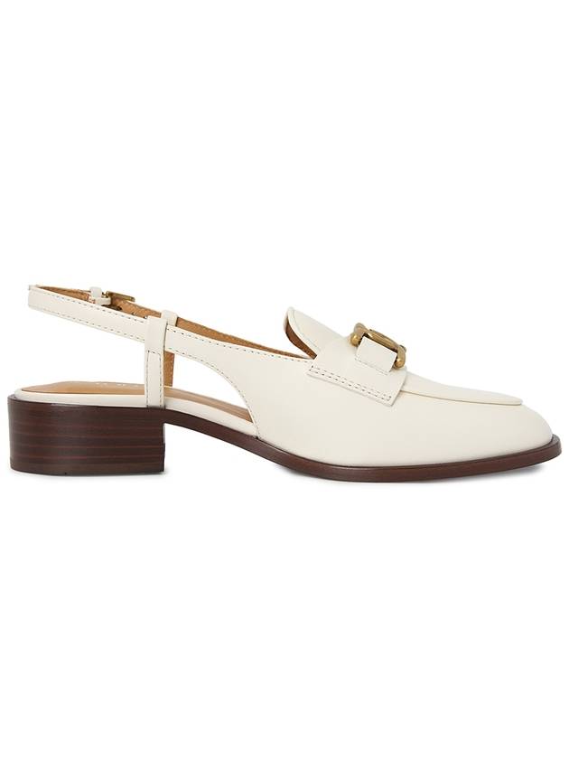 Leather Chain Loafers Ivory - TOD'S - BALAAN 5