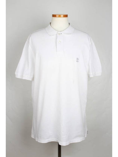 Embroidered Logo PK Short Sleeve Collar XL - BRUNELLO CUCINELLI - BALAAN 1