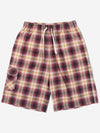 Cosmo Checker Flannel Carpenter Shorts Navy - OGARP - BALAAN 2