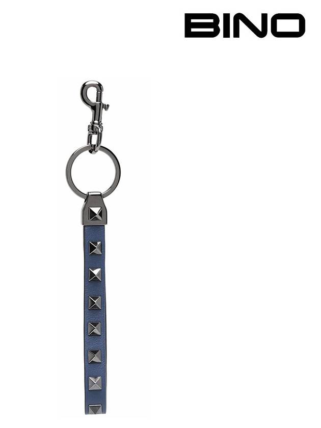 Rockstud Key Ring Blue - VALENTINO - BALAAN 2