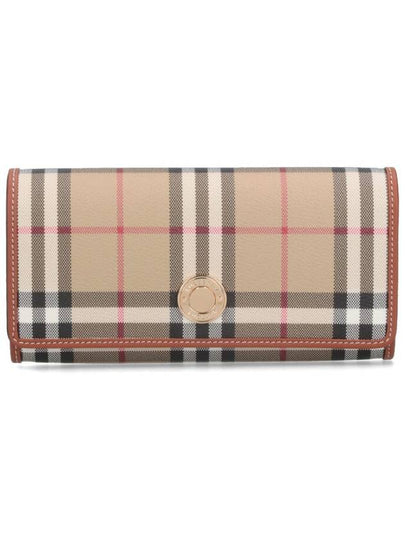 Check Long Wallet Beige - BURBERRY - BALAAN 2