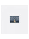 XS Lady Cannage Lambskin Half Wallet Pastel Midnight Blue - DIOR - BALAAN 1