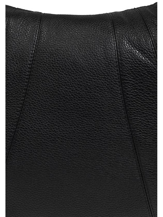 Medium Croissant Soft Grained Leather Crossbody Bag Black - LEMAIRE - BALAAN 6