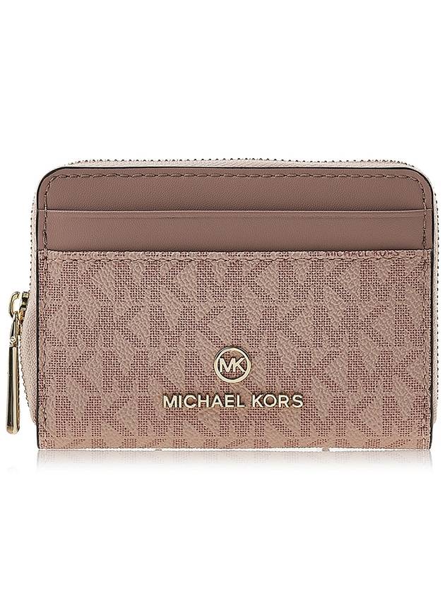 Jet Set Small Logo Card Wallet Ballet - MICHAEL KORS - BALAAN 2