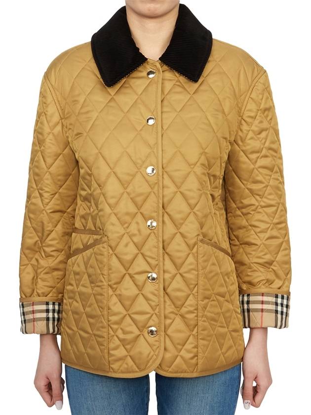 Dranefel Quilted Jacket Camel - BURBERRY - BALAAN 2