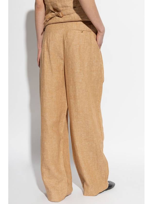 Posse Linen Trousers Nancy, Women's, Beige - POSSE - BALAAN 4