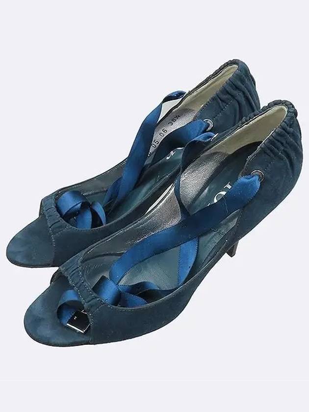 Navy color open toe women s pumps shoes - DIOR - BALAAN 6