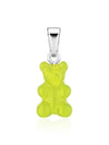 NOSTALGIA BEAR LIME CLASSIC CONNECTOR SILVER Pendant Women Charm - CRYSTAL HAZE - BALAAN 3