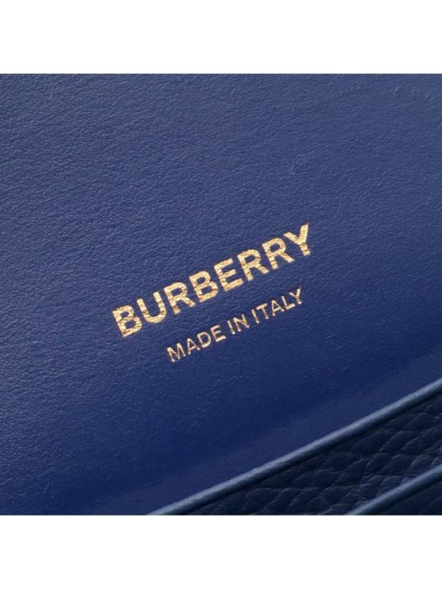 Blue Leather Grainy Mini TB Cross Bag 8063125 - BURBERRY - BALAAN 7