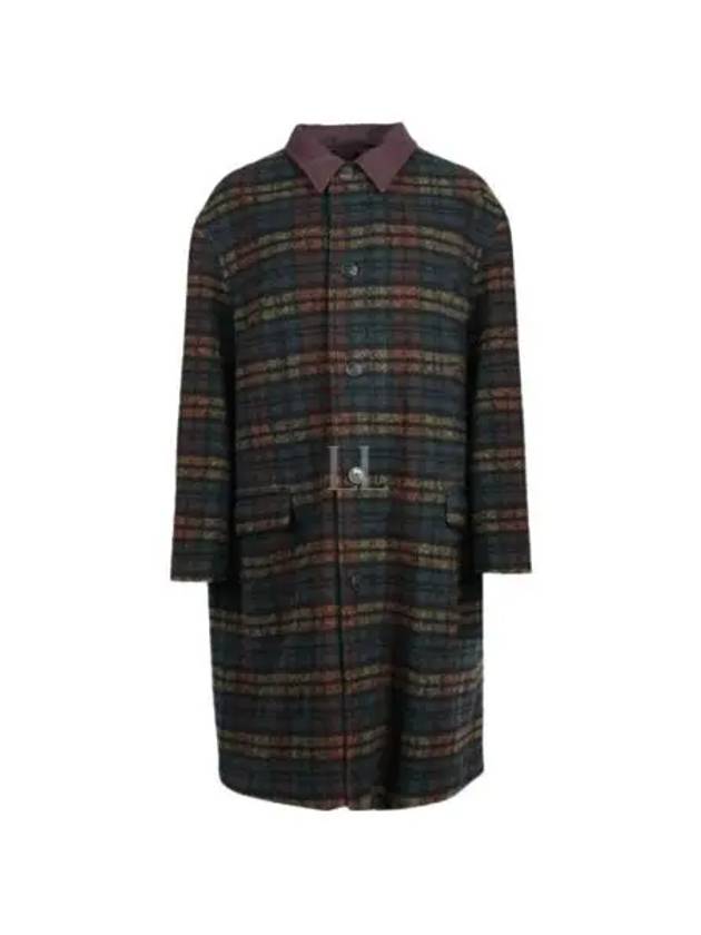 Men's Kinston Check Reversible Single Coat Black - ISABEL MARANT - BALAAN 2