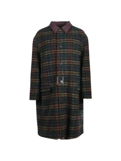 Men's Kinston Check Reversible Single Coat Black - ISABEL MARANT - BALAAN 2