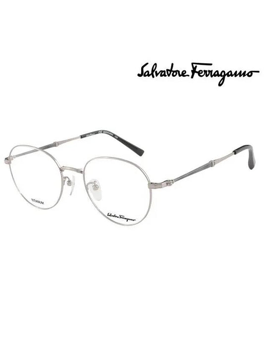 Ferragamo Glasses Frame SF2550A 038 Round Titanium Men Women - SALVATORE FERRAGAMO - BALAAN 1