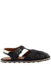 Grained Calfskin Fisherman Sandals Black - MARNI - BALAAN 2