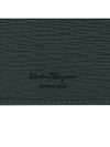 Double Gancini Leather Card Wallet Green - SALVATORE FERRAGAMO - BALAAN 8