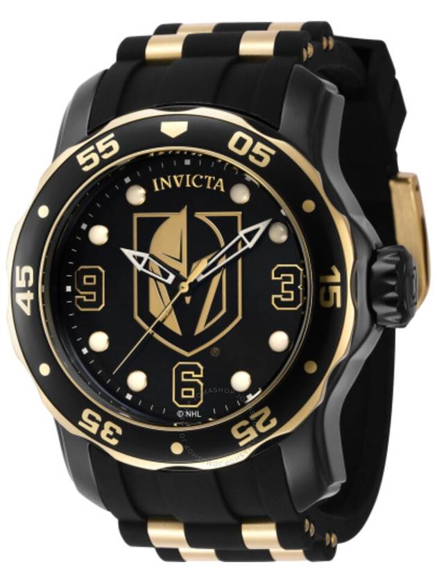 Invicta NHL Vegas Golden Knights Quartz Black Dial Men's Watch 42321 - INVICTA - BALAAN 1