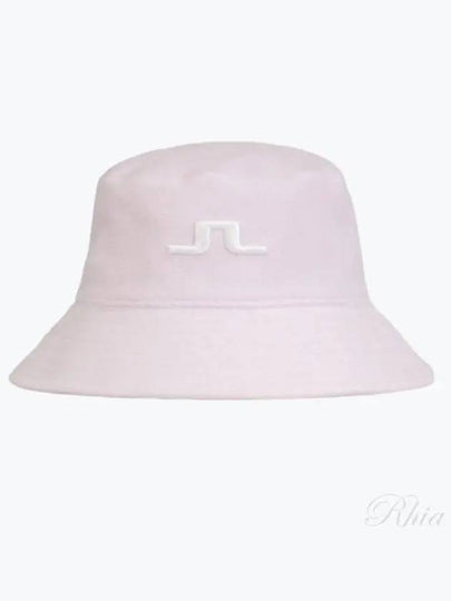 Women's Terry Embroidered Logo Bucket Hat Cradle Pink - J.LINDEBERG - BALAAN 2