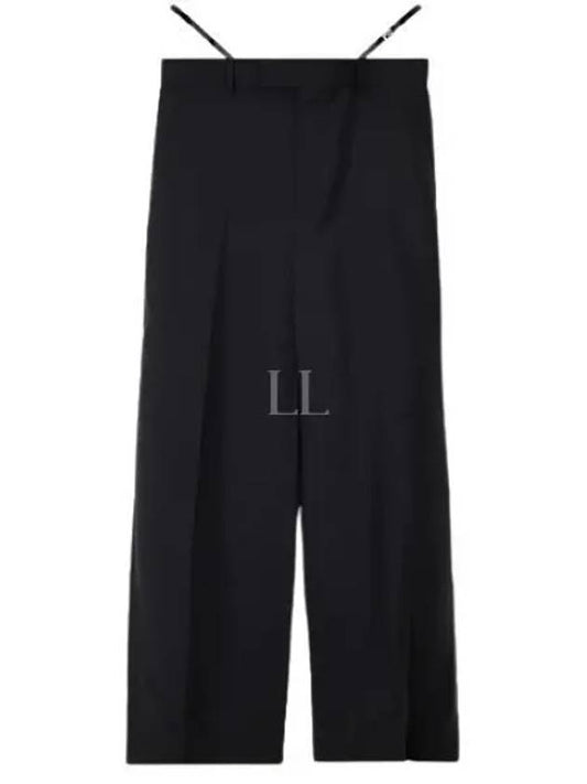 Wool Mohair Straight Pants Black - GUCCI - BALAAN 2