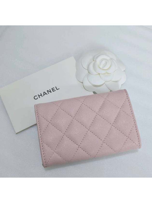 24K card wallet season caviar pink snap gold plated - CHANEL - BALAAN 4