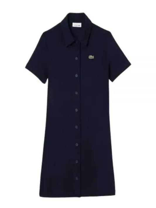 Cotton Pique Polo Dress EF6922166 - LACOSTE - BALAAN 1