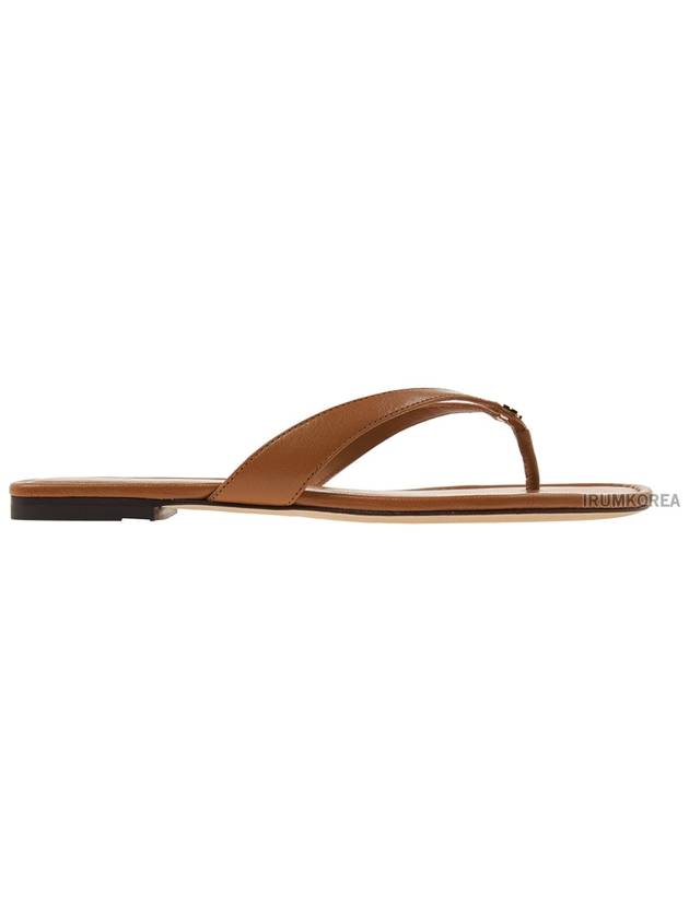 tongue strap leather flip flops - TORY BURCH - BALAAN 3