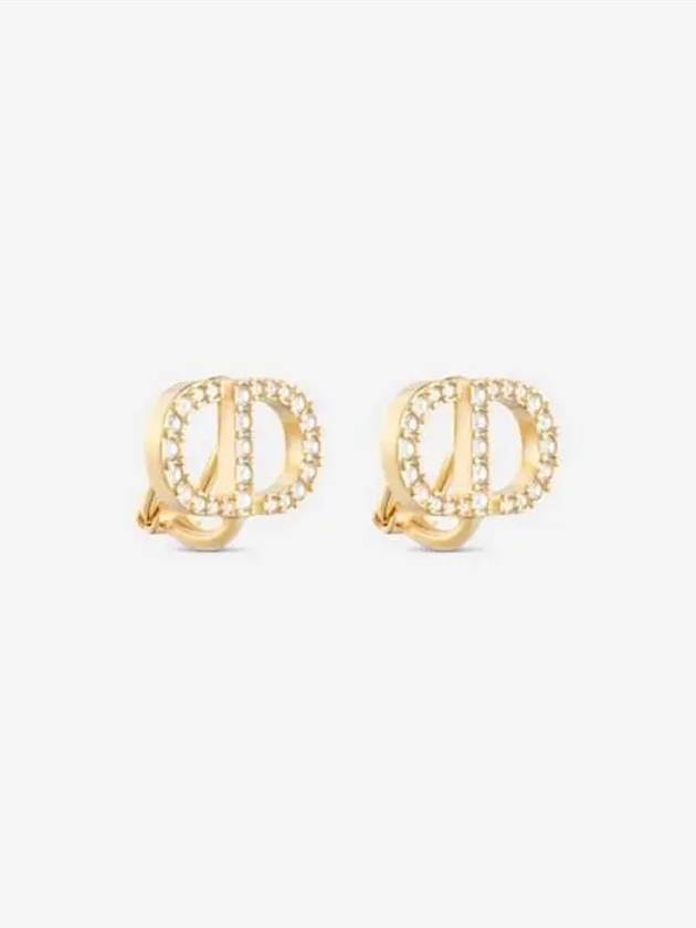 Petit CD Clip Stud Earrings Gold - DIOR - BALAAN 4