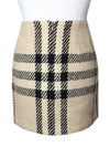 Beige pure wool check skirt 44 - BURBERRY - BALAAN 2