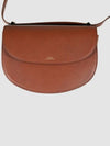 Half Moon Leather Cross Bag Brown - A.P.C. - BALAAN 3