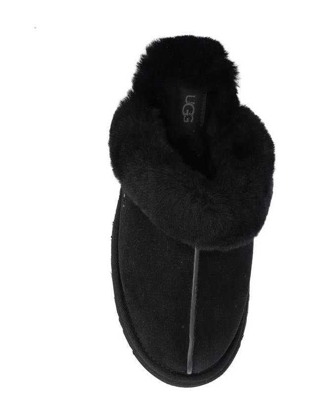 Women's Diskett Fleece Platform Slippers Black - UGG - BALAAN 5