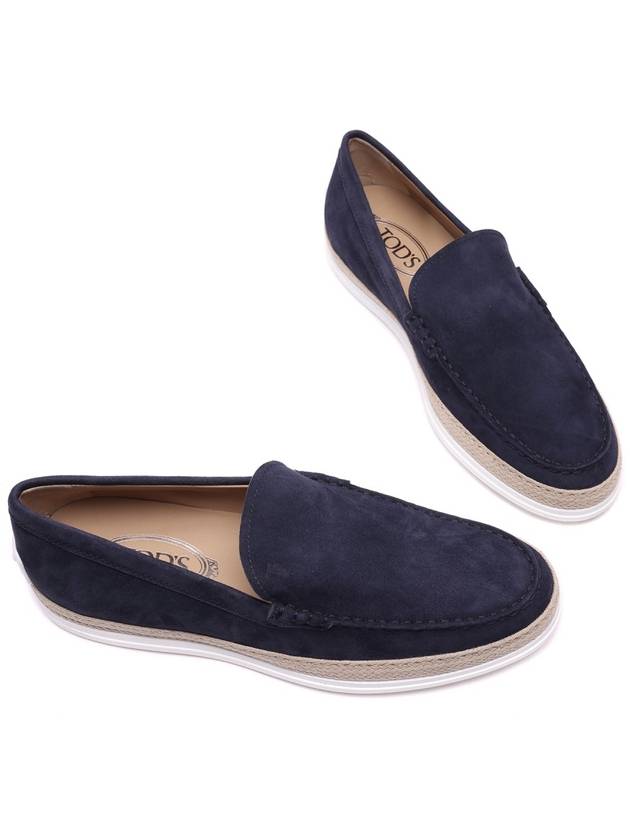 Men's Suede Slip-On Loafers Navy - TOD'S - BALAAN 6