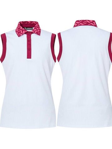 S size white rail sleeveless golf top - J.LINDEBERG - BALAAN 1