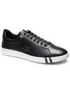 Men's Asher Leather Low Top Sneakers Black - BALLY - BALAAN 3