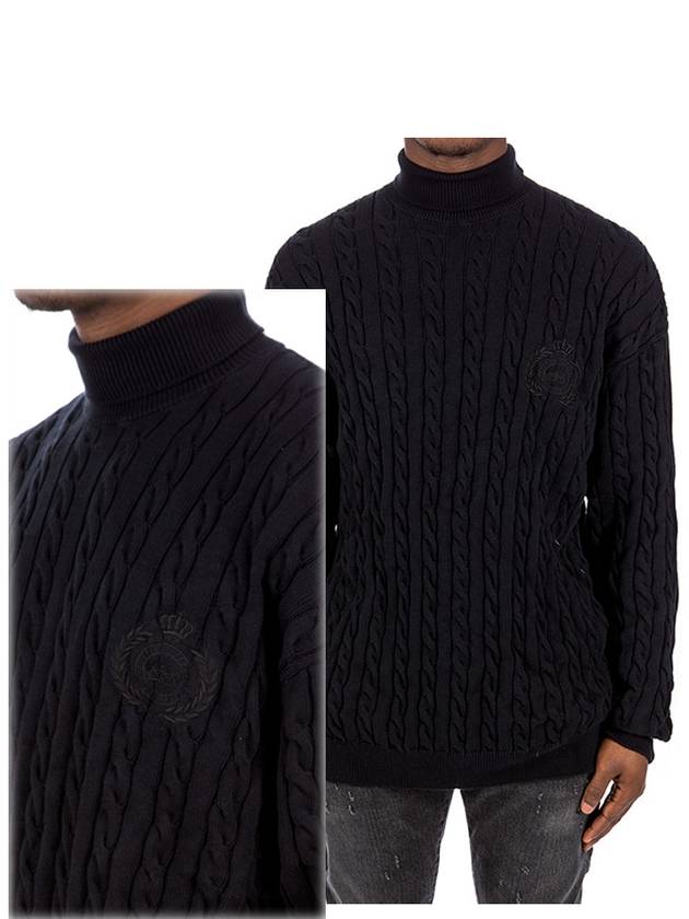 Overfit cable turdle neck knit 657335T31961000 - BALENCIAGA - BALAAN 1