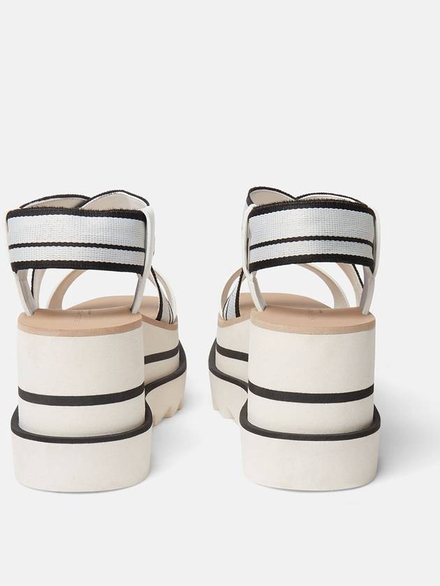 striped platform sandals white - STELLA MCCARTNEY - BALAAN 5