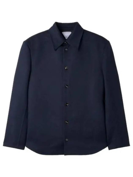 flannel shirt jacket abyss - BOTTEGA VENETA - BALAAN 1