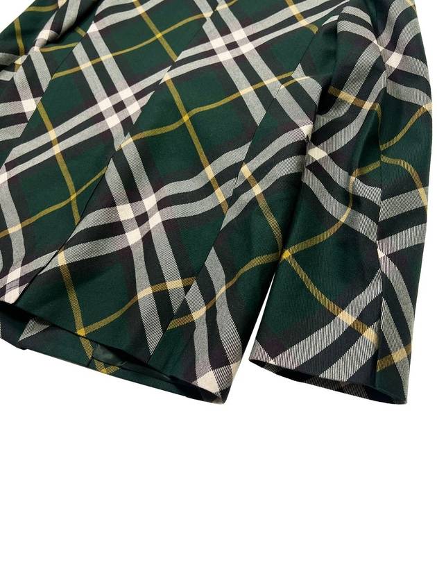 Men s Green Check Blazer Jacket - BURBERRY - BALAAN 7