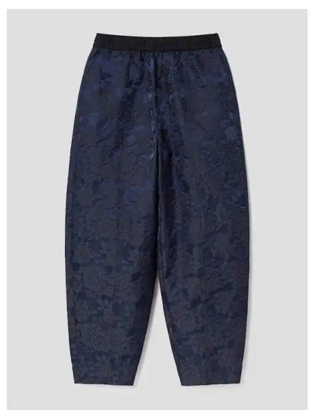 Botanical Jacquard Elasticate Curve Pants Trousers Navy Domestic Product GM0024090409047 - GANNI - BALAAN 1