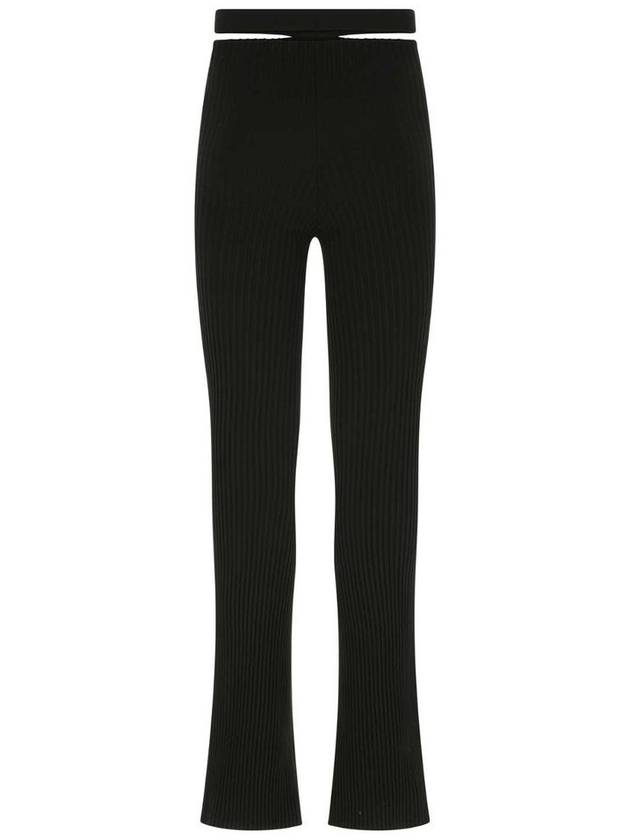 Andreādamo Ribbed Trousers With Cut Out Belt - ANDREADAMO - BALAAN 2