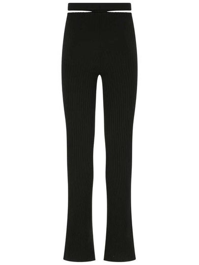 Andreādamo Ribbed Trousers With Cut Out Belt - ANDREADAMO - BALAAN 2