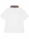 Kids Women s Check Collar T Shirt White 8073160 - BURBERRY - BALAAN 3