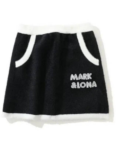 Golf Wear Women s Knit Skirt MLW 2D AE11 BLACK - MARK & LONA - BALAAN 2