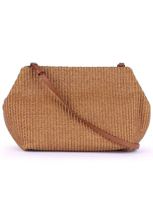 Raffia Strap Clutch Bag Brown MB96D2432 TL966 C8274 - BRUNELLO CUCINELLI - BALAAN 1