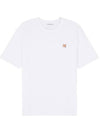 Fox Head Patch Classic Short Sleeve T-Shirt White - MAISON KITSUNE - BALAAN 2