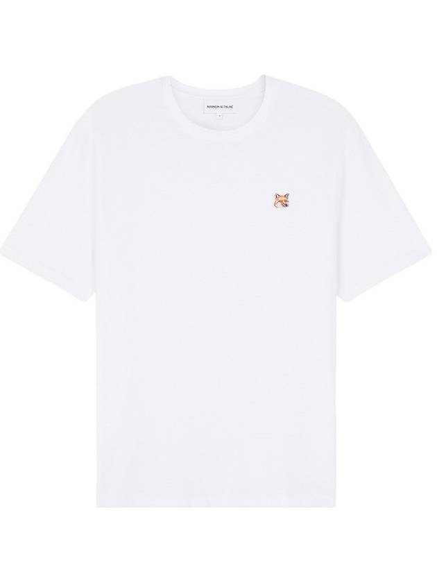 Fox Head Patch Classic Short Sleeve T-Shirt White - MAISON KITSUNE - BALAAN 2