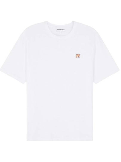 Fox Head Patch Classic Short Sleeve T-Shirt White - MAISON KITSUNE - BALAAN 2