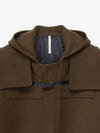 Overfit Hooded Duffel Coat Brown - NOIRER FOR WOMEN - BALAAN 7