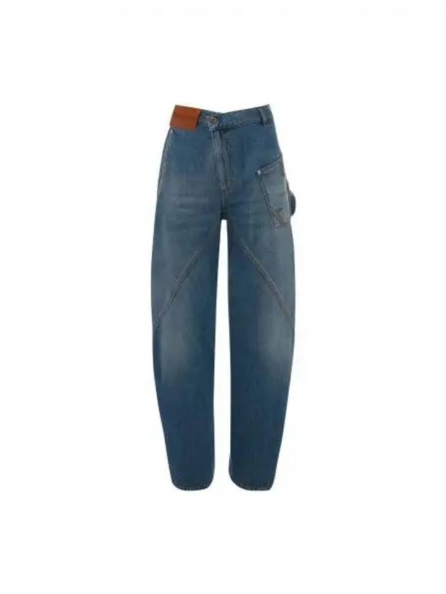 Men's Twist Work Cotton Jeans Blue - JW ANDERSON - BALAAN 2