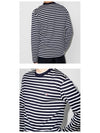 Fox Logo Stripe Long Sleeve T-Shirt Navy - MAISON KITSUNE - BALAAN 6