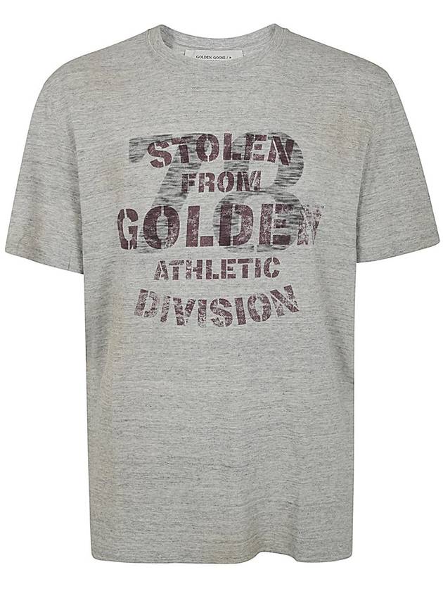 Golden Goose Journey M`S T-Shirt Regular Melange Jersey Vintage Print Clothing - GOLDEN GOOSE - BALAAN 1