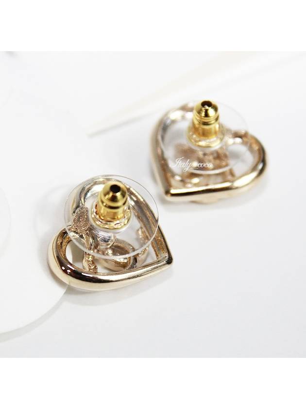 Heart CC Earrings Gold - CHANEL - BALAAN 8